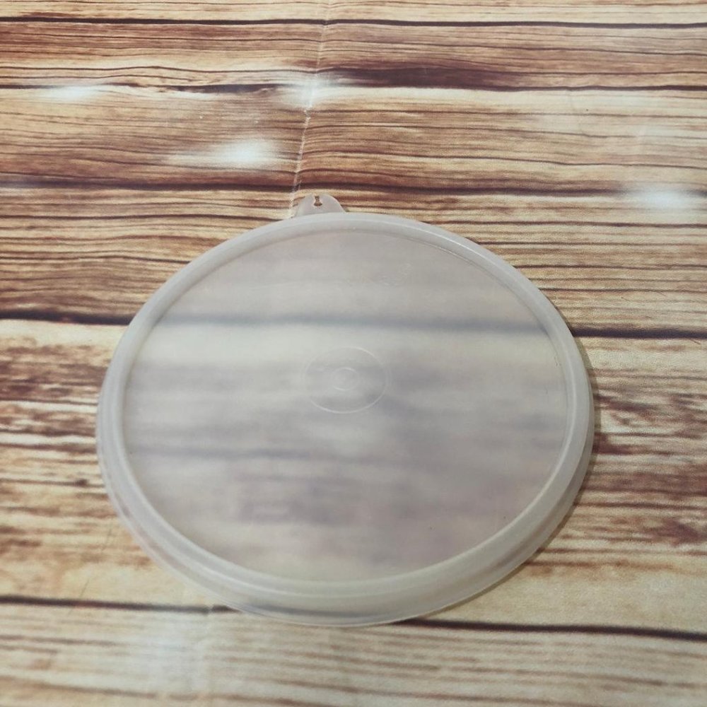 Vintage Tupperware Replacement Lid Seal Clear Round #227-27 C Tab (A)